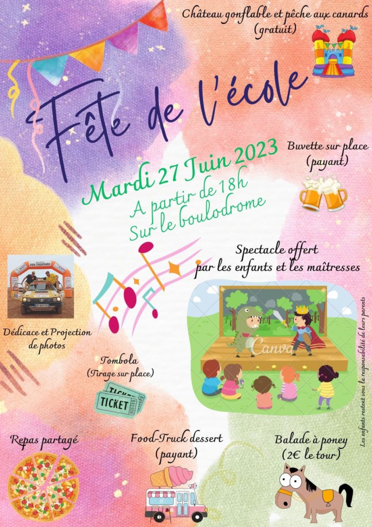 Fête des Ecoles 2023 !